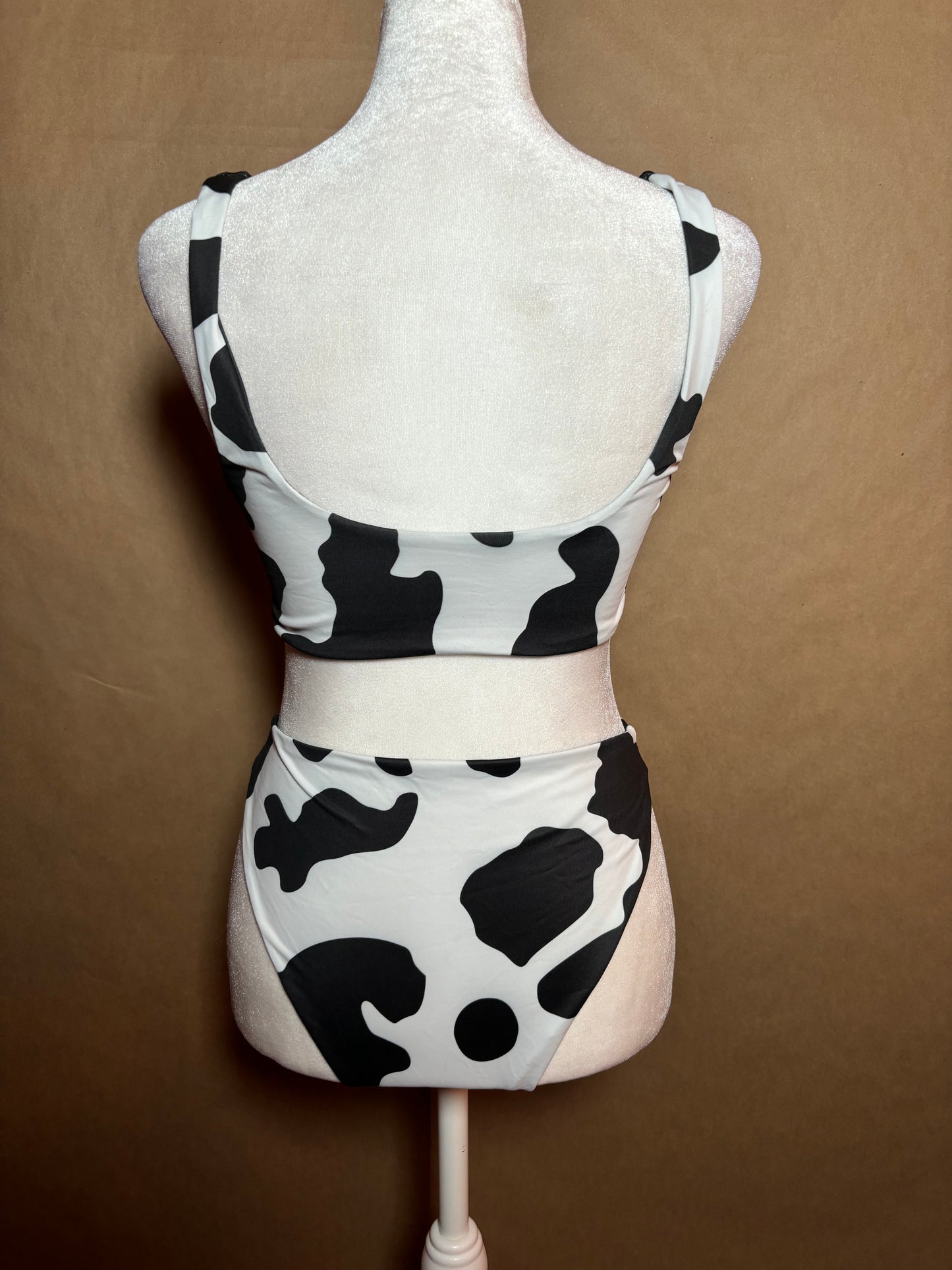 Cow print size small swim suit LIKE NEW
