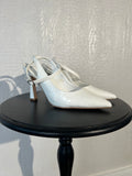 Amazon Fashion size 10 white heels GENTLY USED