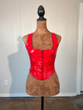 Fashion Nova size small faux leather tank GENTLY USED