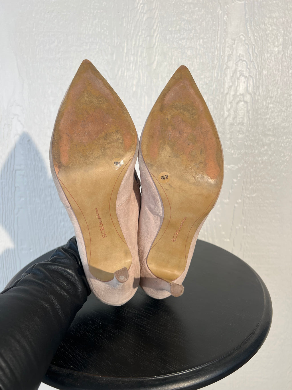 BCBG size 9 nude heels USED