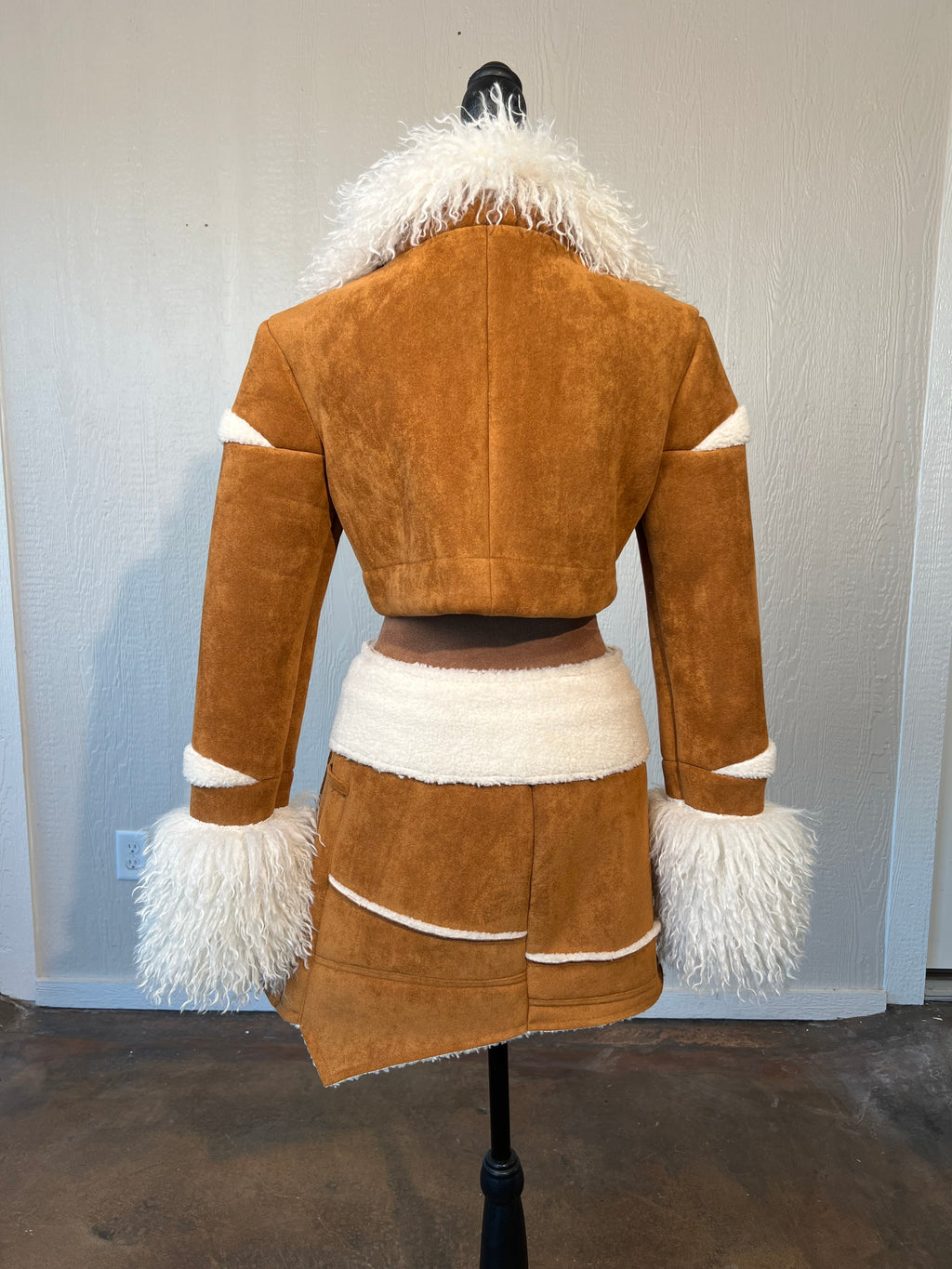 Queen Mania size small cropped jacket/skirt set LIKE NEW