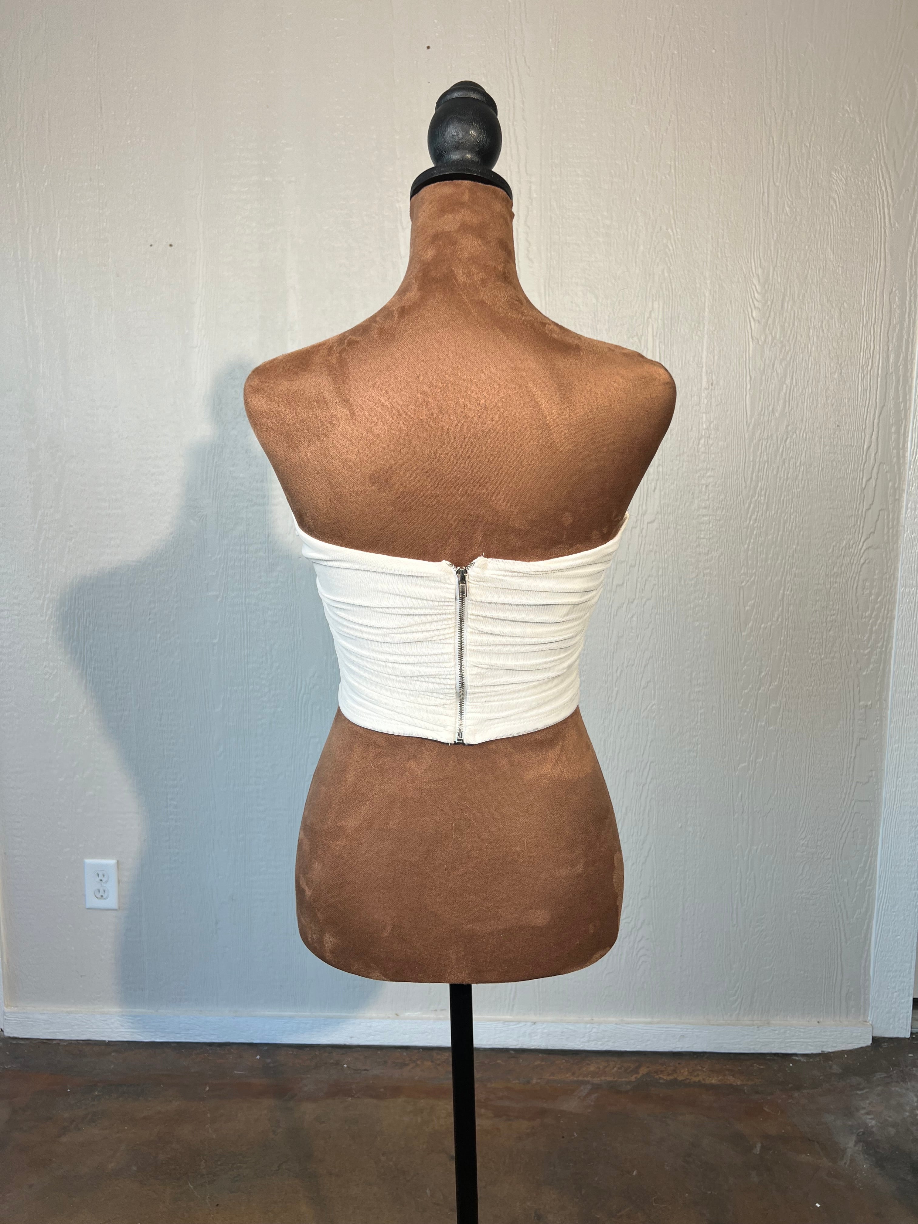 Akira size small corset crop top USED