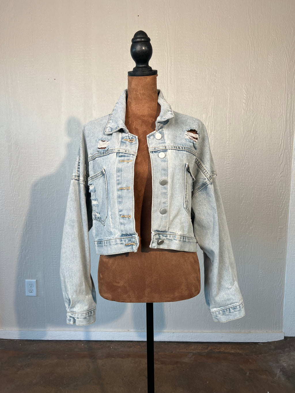 La' Ros size small denim jacket GENTLY USED