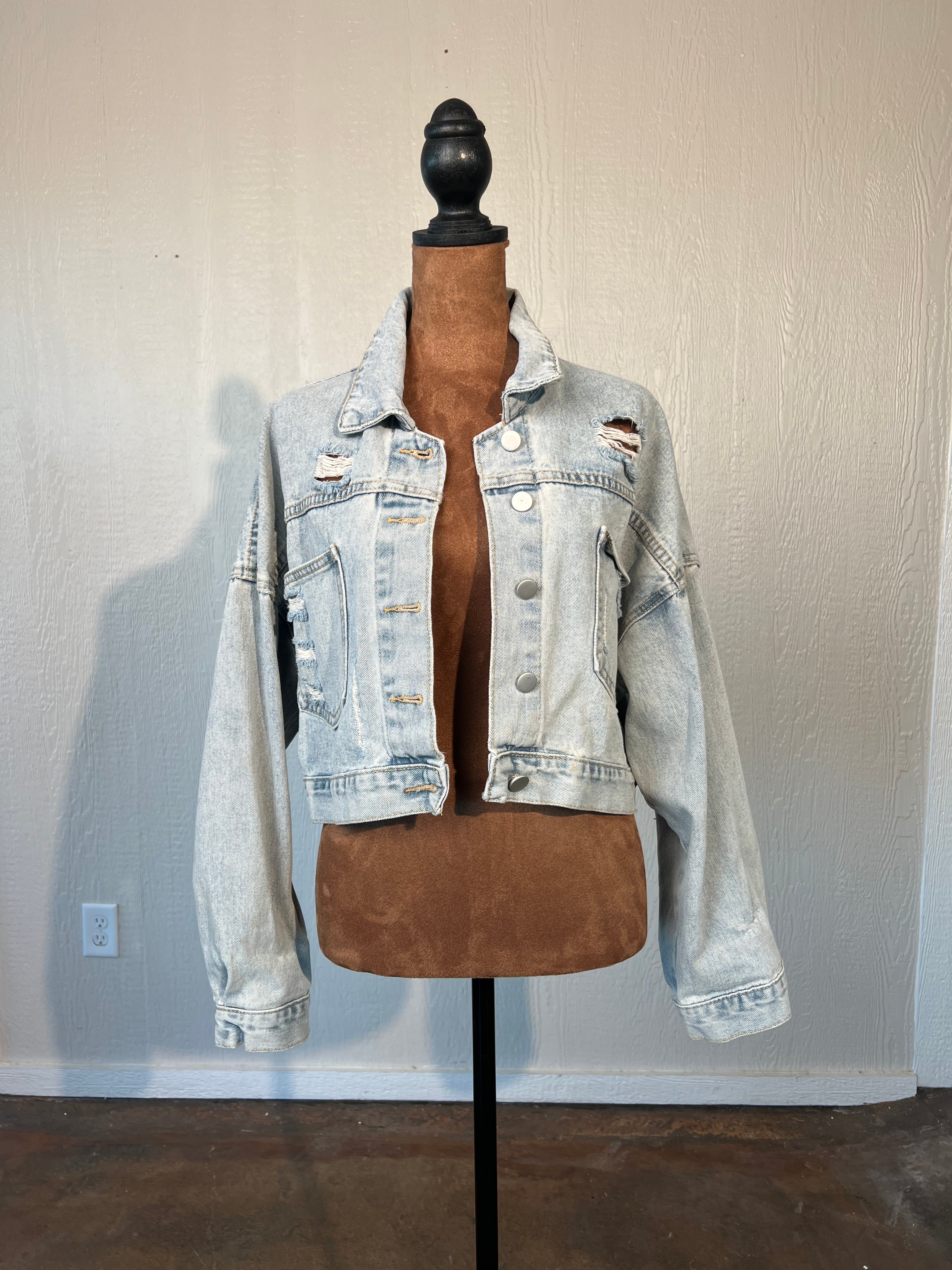 La' Ros size small denim jacket GENTLY USED