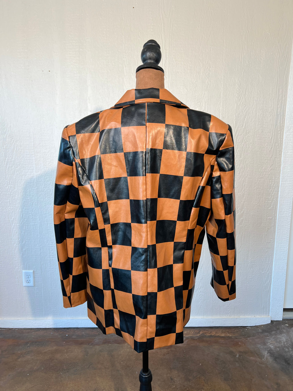 Nasty Gal size 4 leather blazer USED