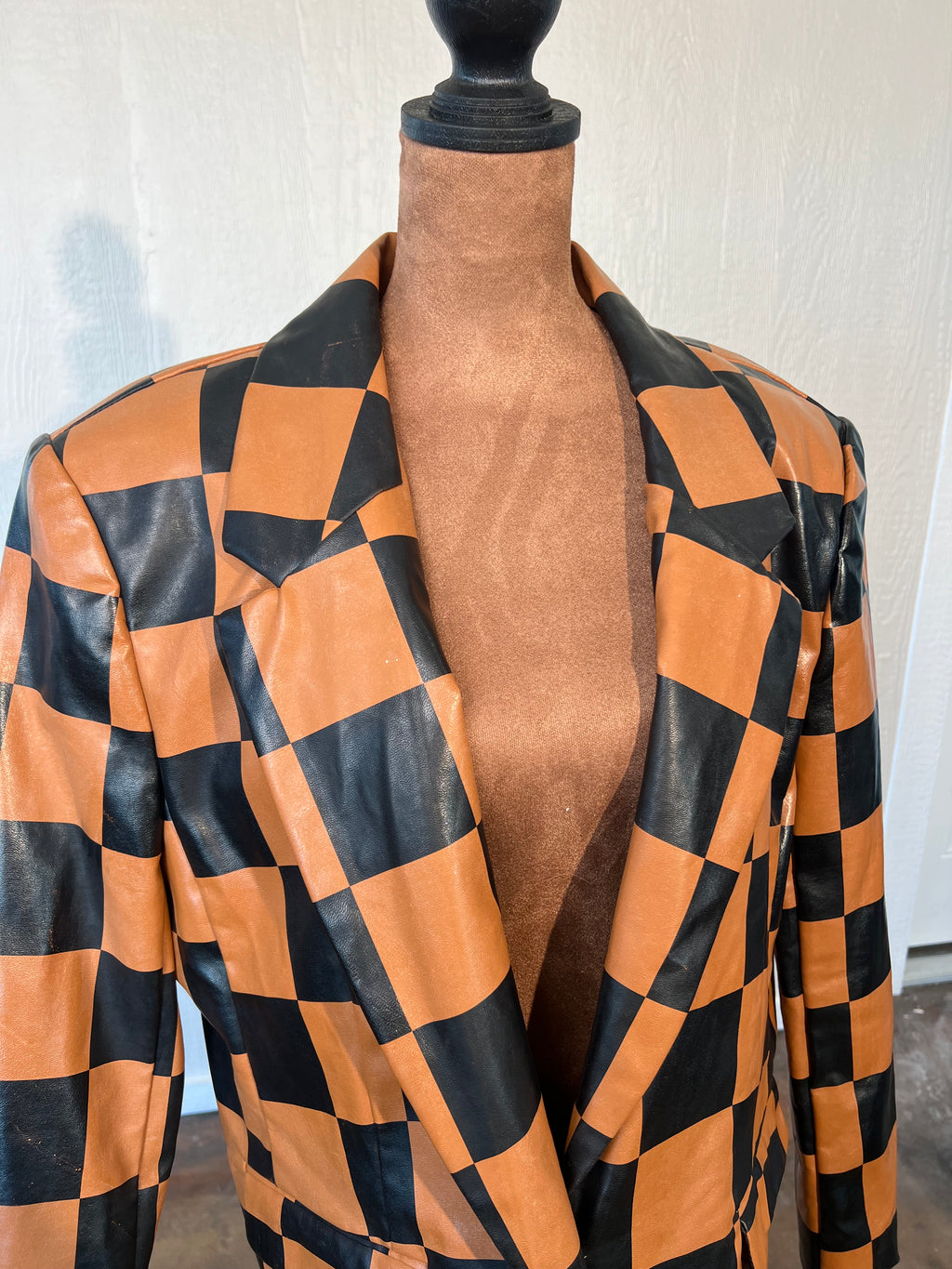 Nasty Gal size 4 leather blazer USED