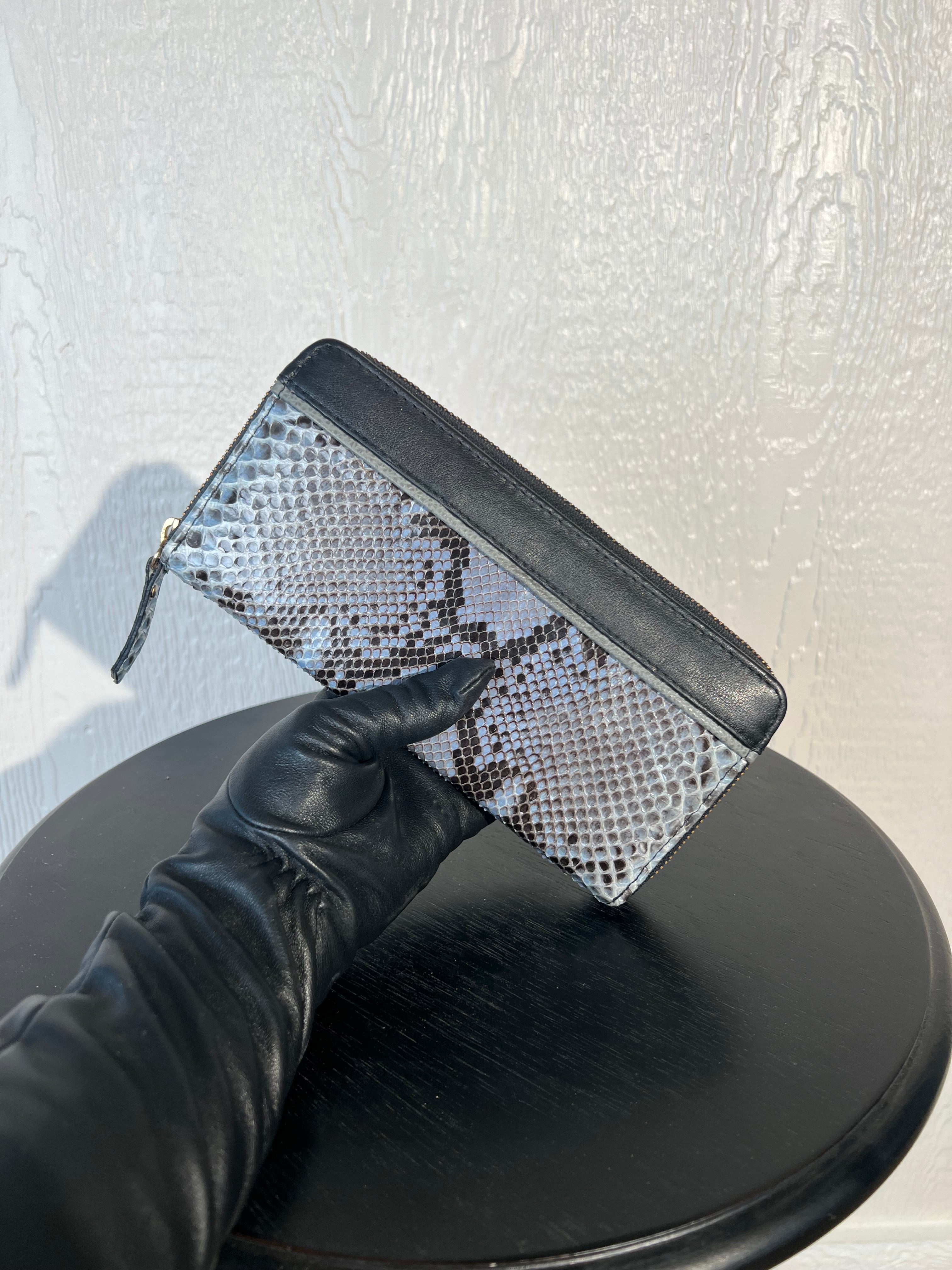 Boozie & Co genuine snakeskin wallet NWT