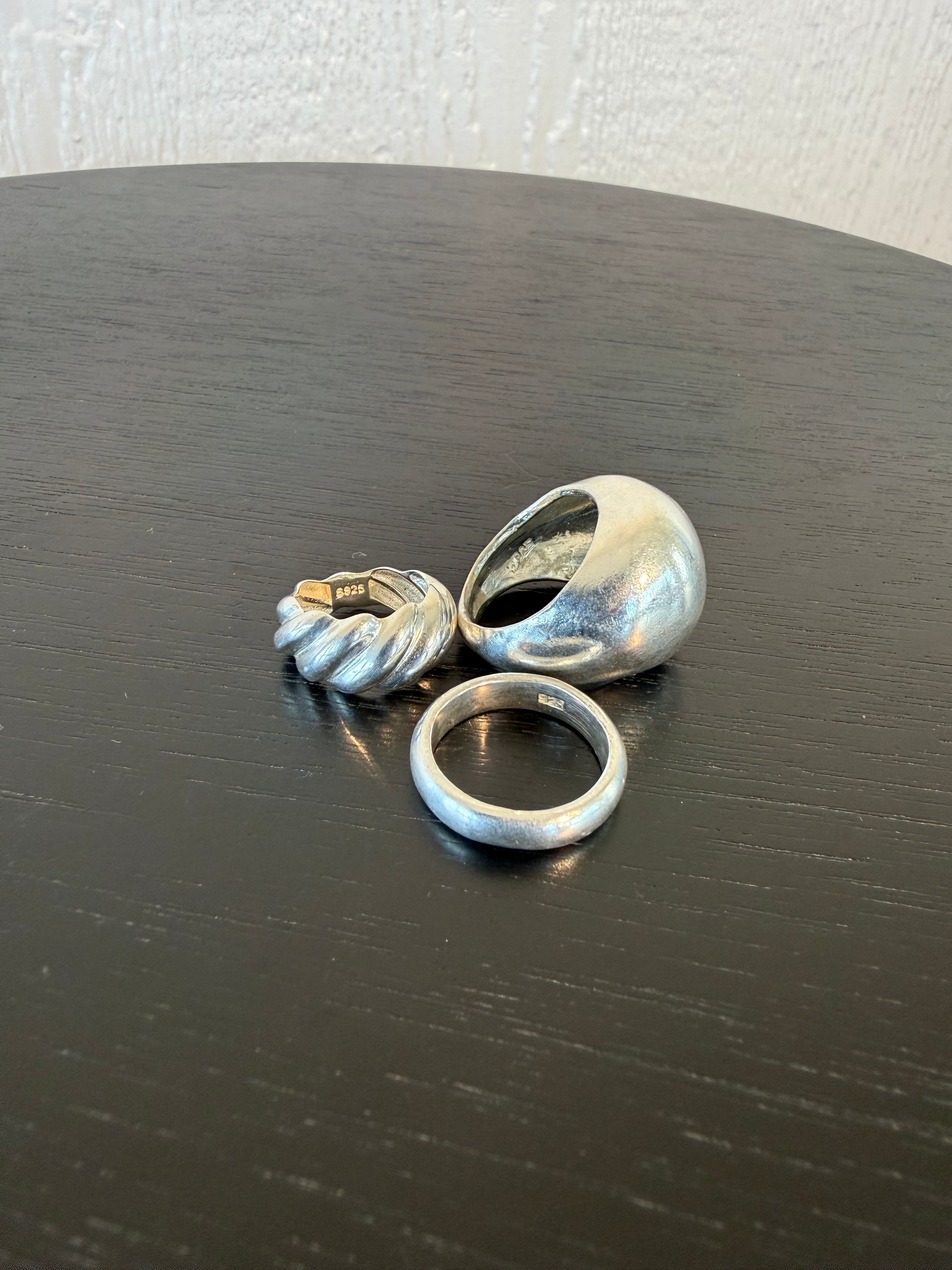 .925 Sterling silver set of 3 rings LIKE NEW