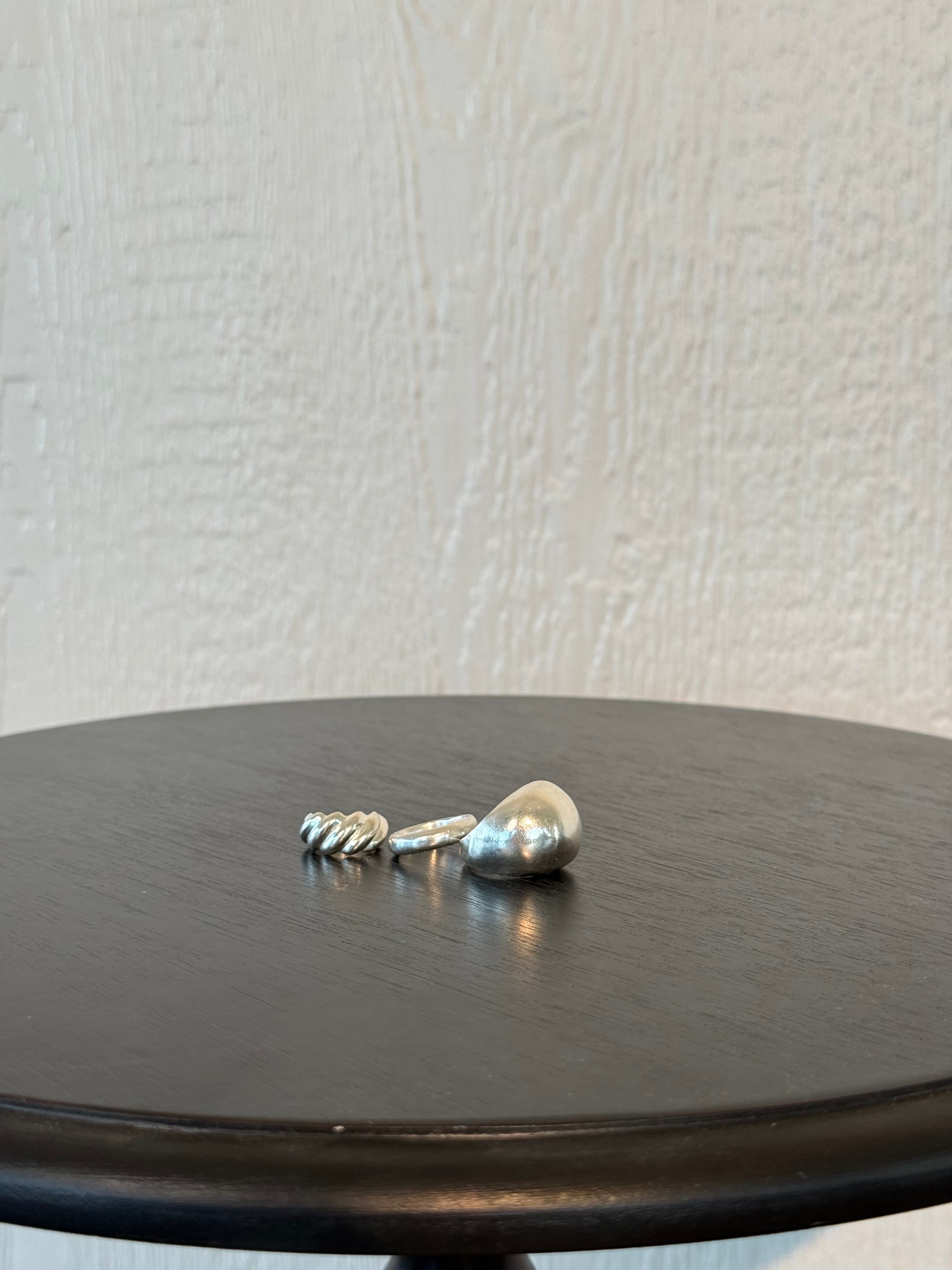 .925 Sterling silver set of 3 rings LIKE NEW