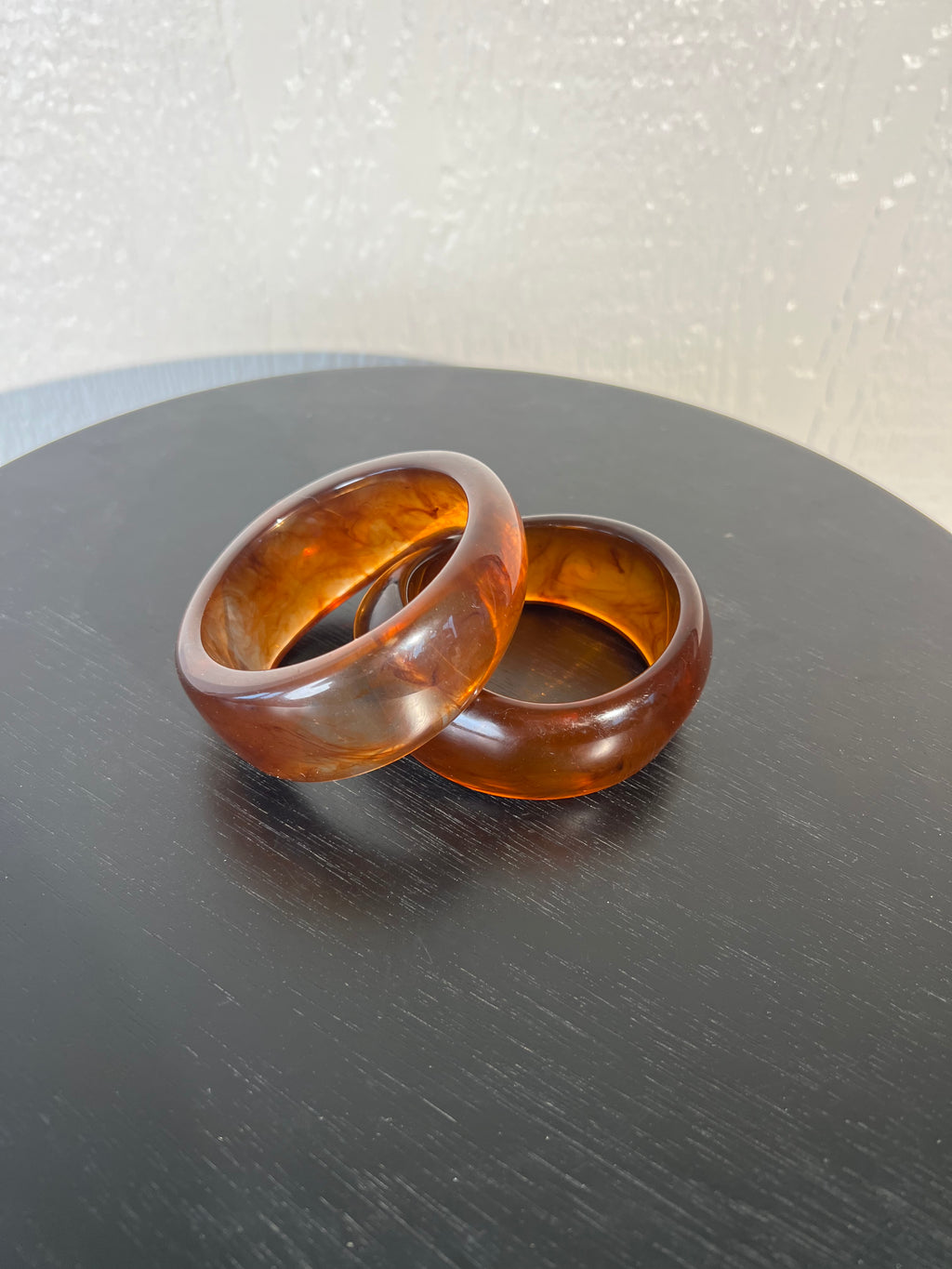 Brown Resin bangles set of 2 LIKE NEW