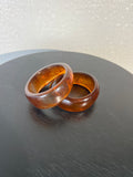 Brown Resin bangles set of 2 LIKE NEW