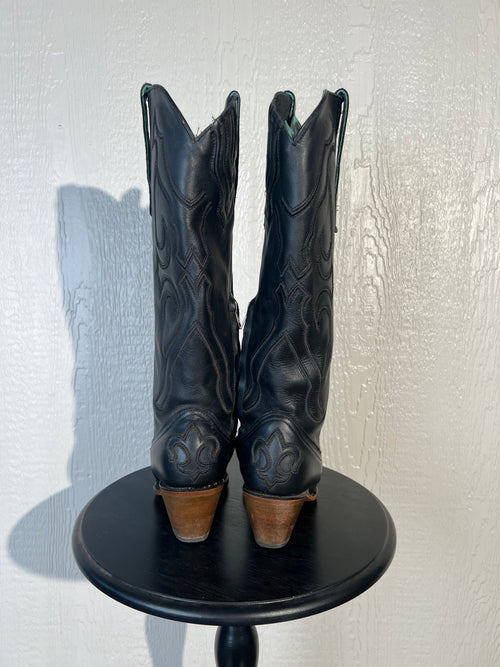 Corral boots size 10 black cowgirl boots USED