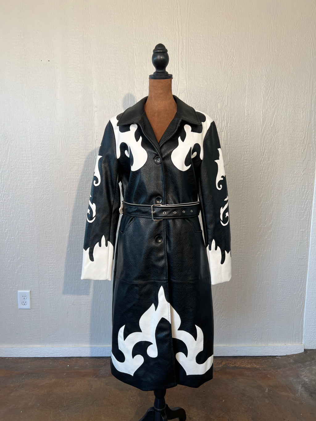 Akira size small leather coat GENTLY USED