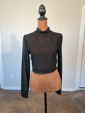 Bozzolo size large mesh crop top LIKE NEW