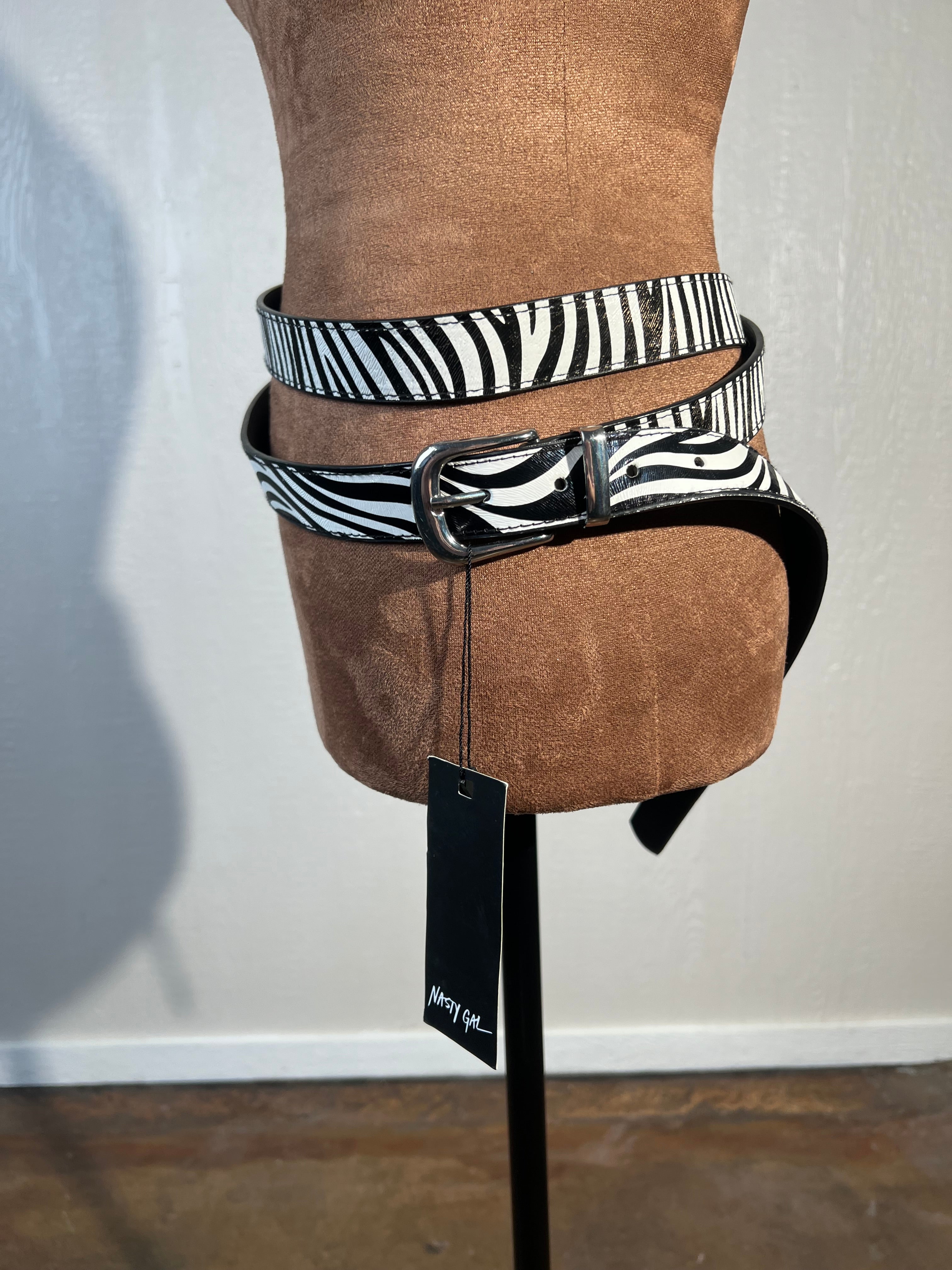 Nasty Gal size 78" double wrap belt NWT