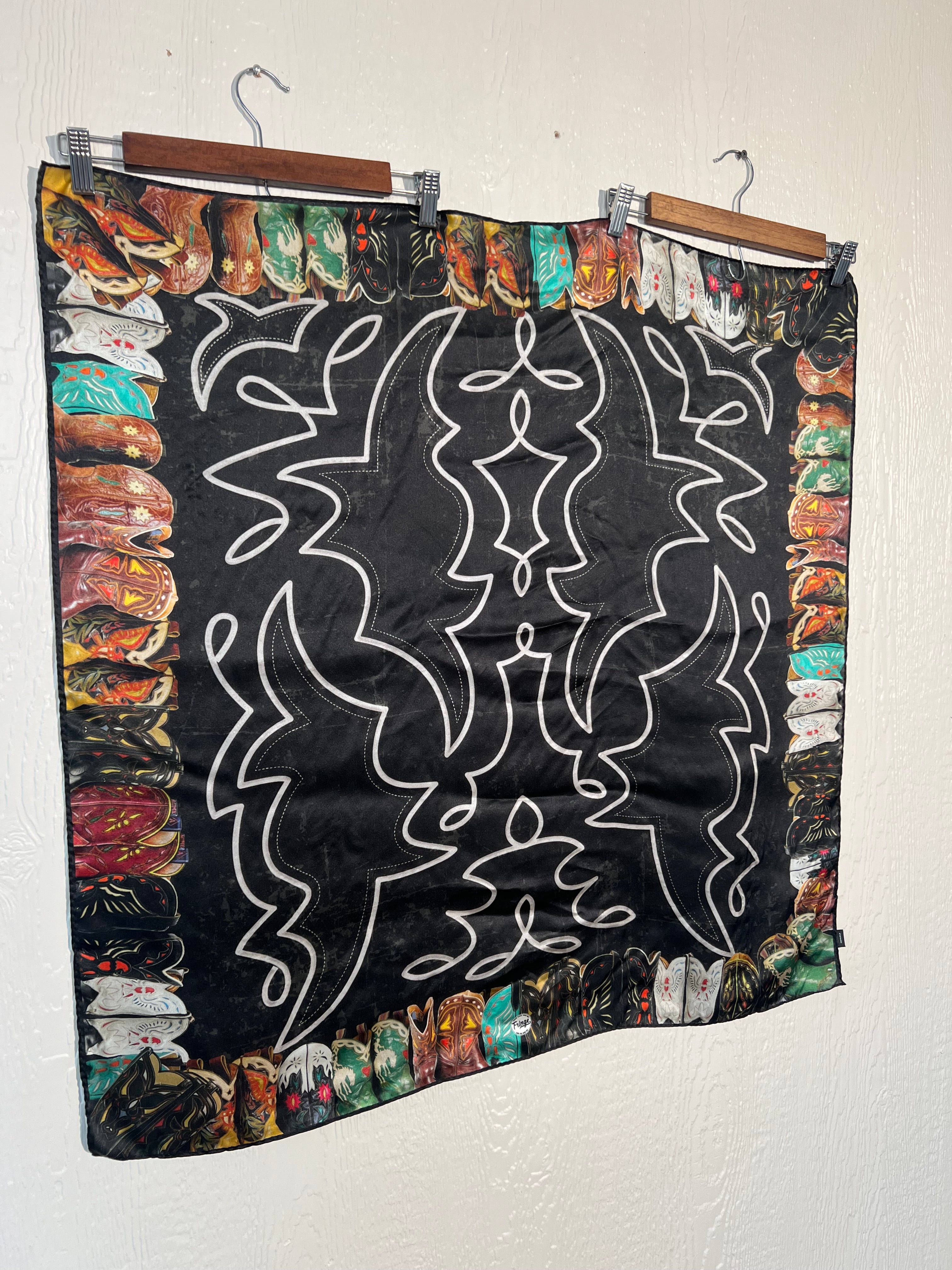 Fringe Scarves wild rag 34" x 34" LIKE NEW