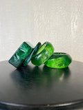 Green Resin bangles set of 4 LIKE NEW