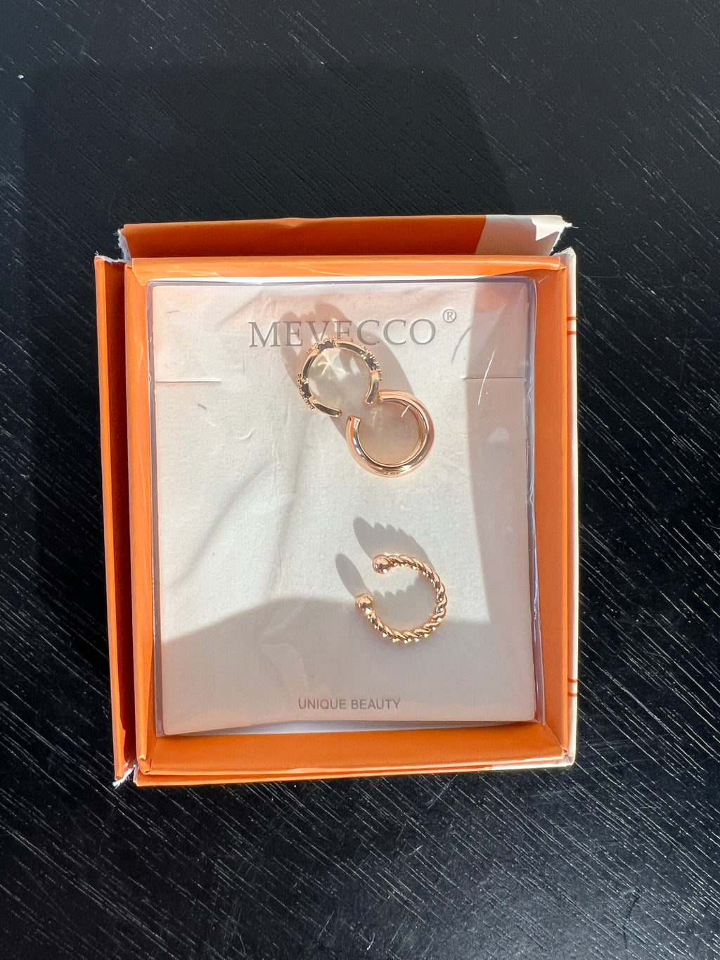 Mevecco gold plated ear cuffs set of 3 O/S NWT