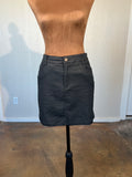Lucky and Blessed size small faux leather mini skirt USED