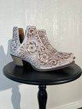 Myra size 10 white cowgirl booties NWOT