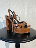 Jessica Simpson size 10 brown heels USED