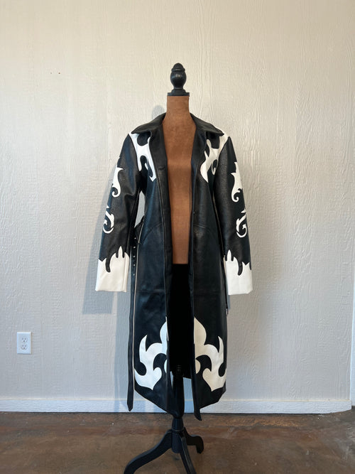 Akira size small leather coat GENTLY USED