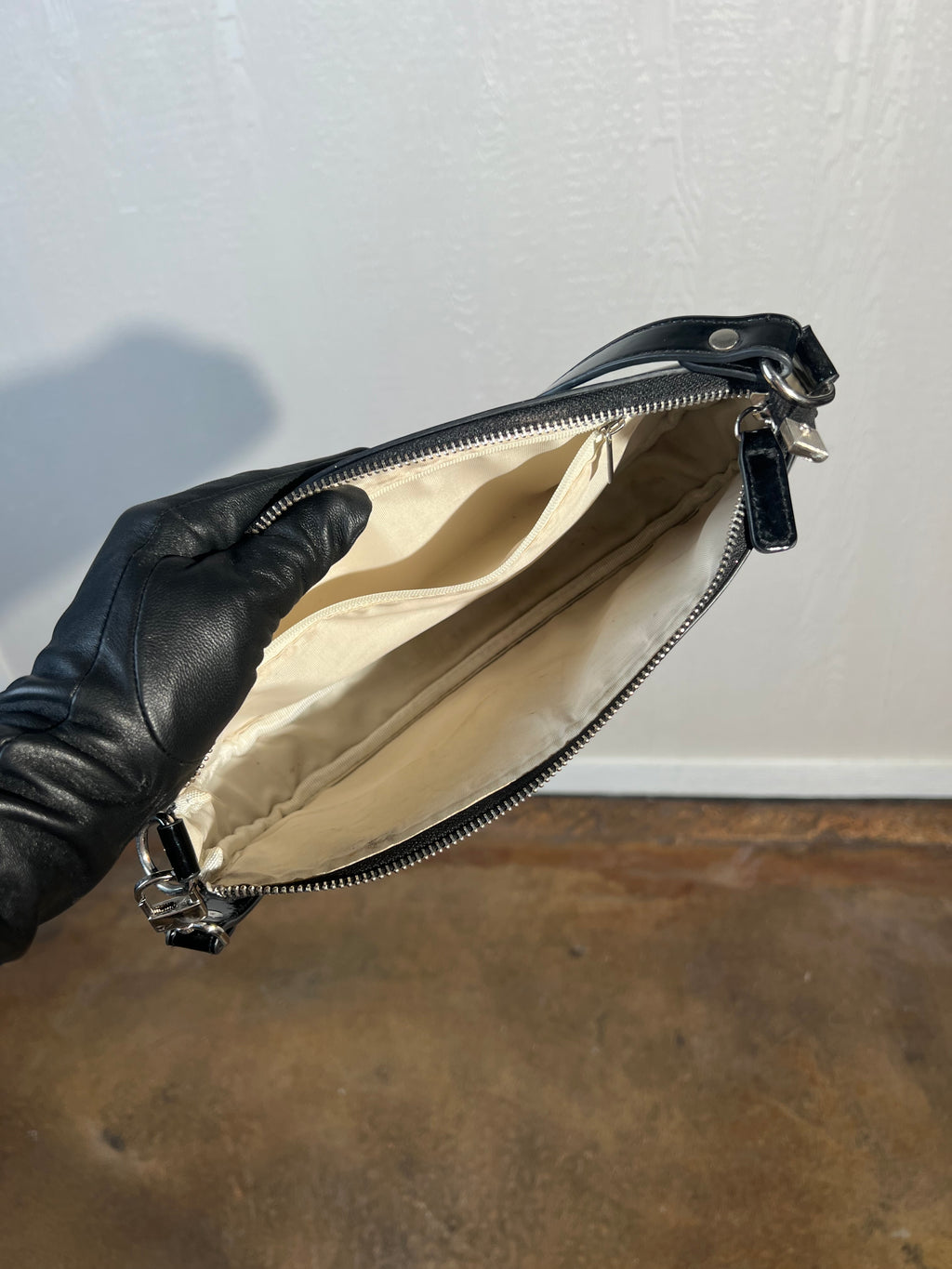 Pretty Little Thing faux leather handbag USED