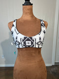 HOOEY size small reversable bikinI TOP ONLY NWT
