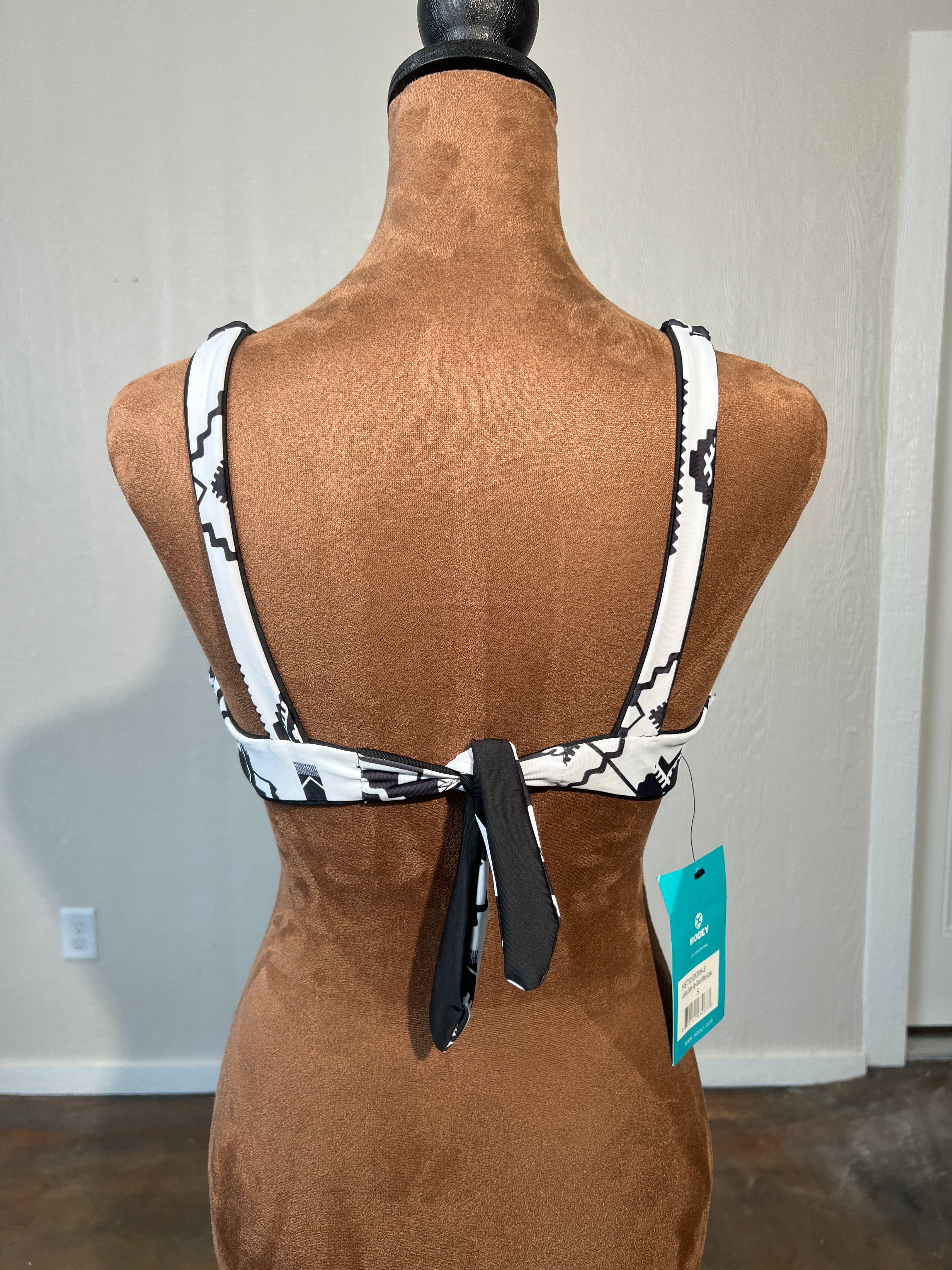 HOOEY size small reversable bikinI TOP ONLY NWT